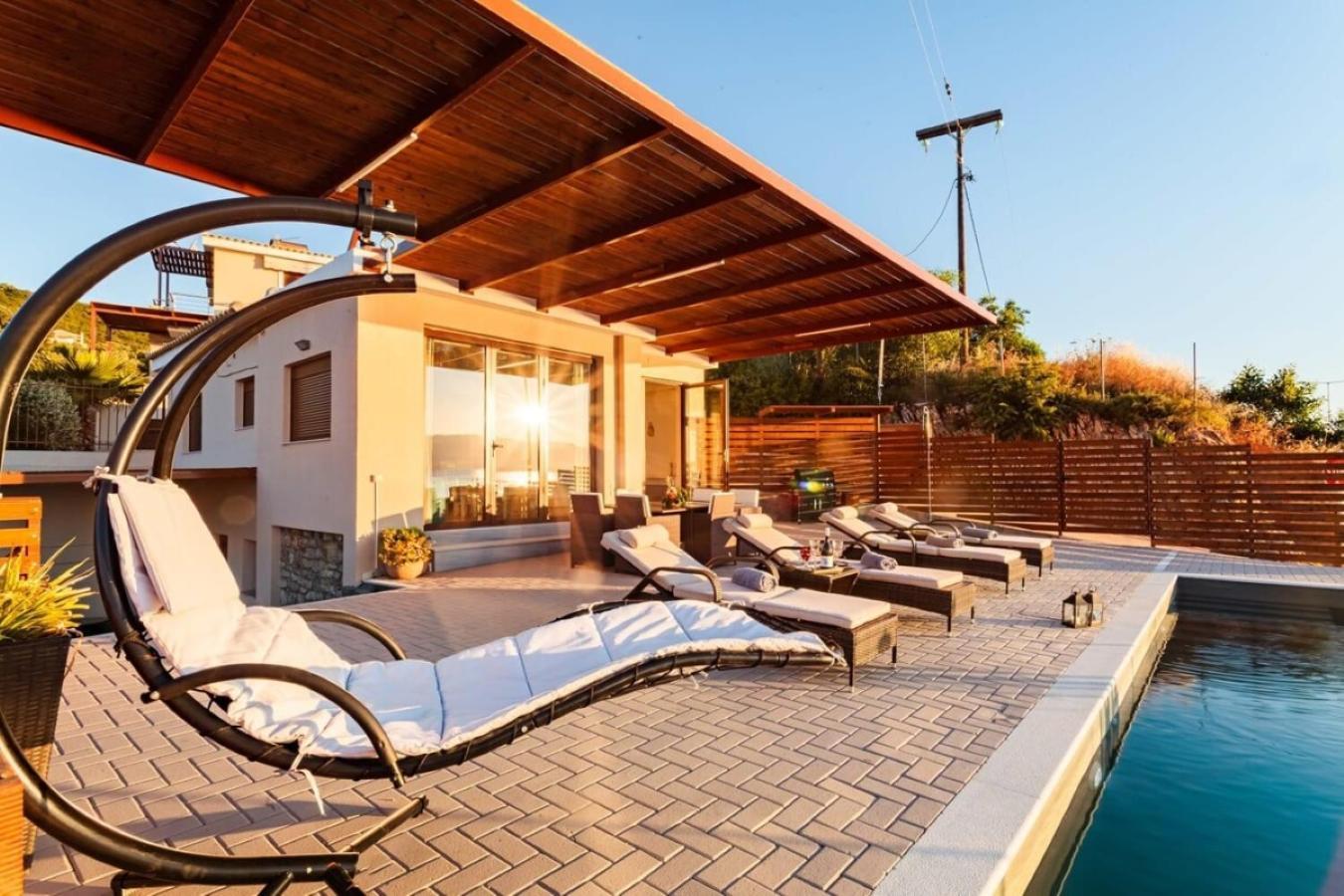 Seaside Summer Bliss - Aurora Luxury Pool Paradise Petalídhion Zewnętrze zdjęcie
